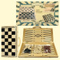 Schach-, Damen- & Backgammonspiel Nardy massives Holz Spielbrett 47 х 47см Schach-, Damen- & Backgammonspiel Nardy massives Holz Spielbrett 47 х 47см