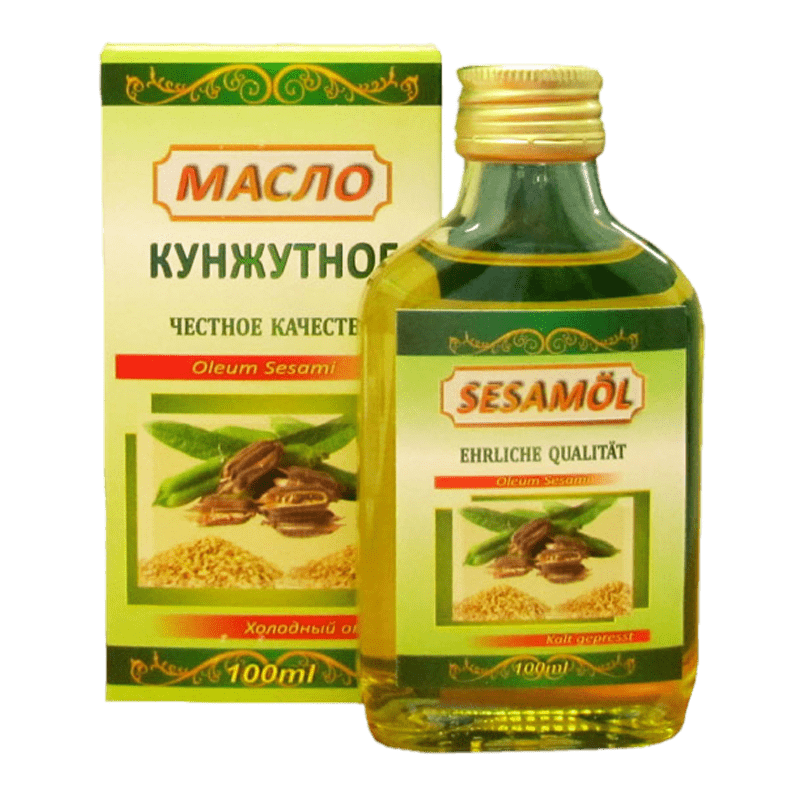 Кунжутное масло холодного отжима 100 мл Кунжутное масло холодного отжима 100 мл