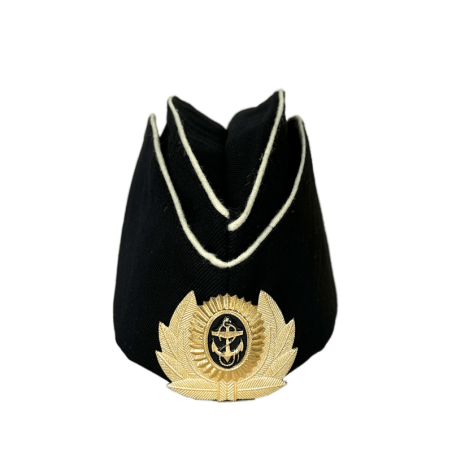 Marineblaue Mütze schwarz