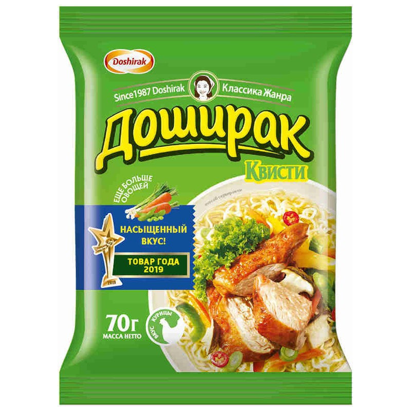 Лапша быстрого приготовления со вкусом курицы 70g