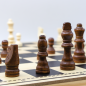 Schach-, Damen- & Backgammonspiel Nardy massives Holz Spielbrett 47 х 47см Schach-, Damen- & Backgammonspiel Nardy massives Holz Spielbrett 47 х 47см