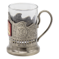 Teeglashalter Gewinn und Wohlstand mit Teeglas 200 ml Teeglashalter Gewinn und Wohlstand mit Teeglas 200 ml