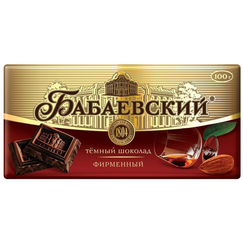 Шоколад тёмный Бабаевский 90g Шоколад тёмный Бабаевский 90g