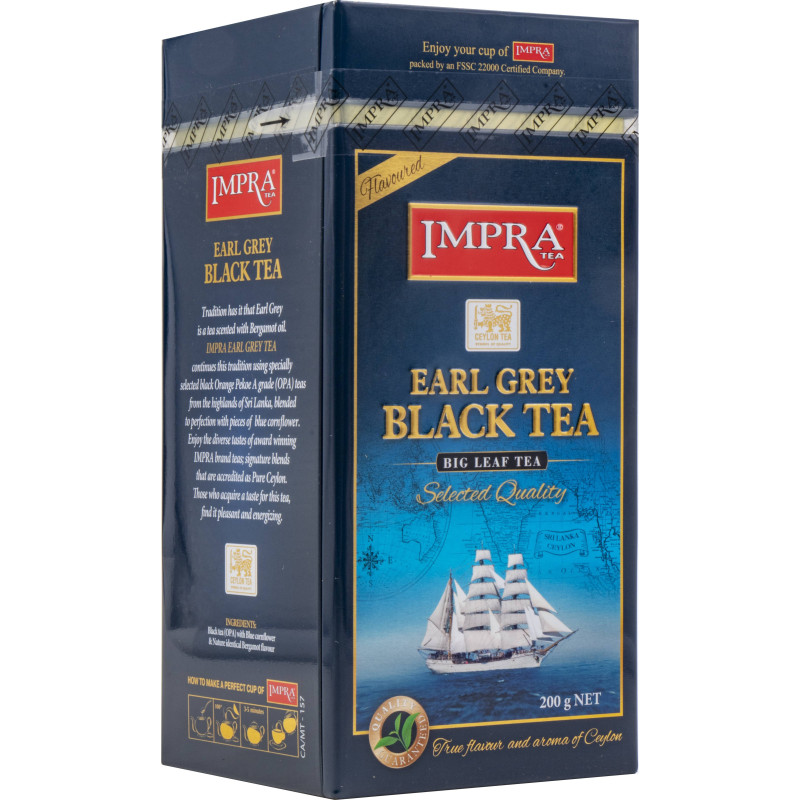 Tee IMPRA Ceylon Earl Grey 200g