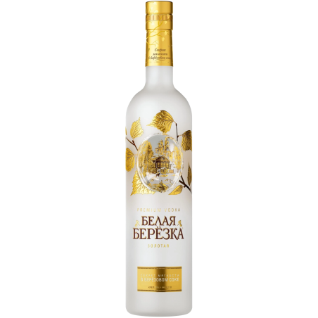 Водка Белая берёза Золото 0.5L Алк 40%