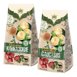 Пельмени Кавказские с говядиной 1kg