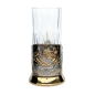 Glashalter aus Messing mit vergoldeter Versilberung Glashalter aus Messing mit vergoldeter Versilberung