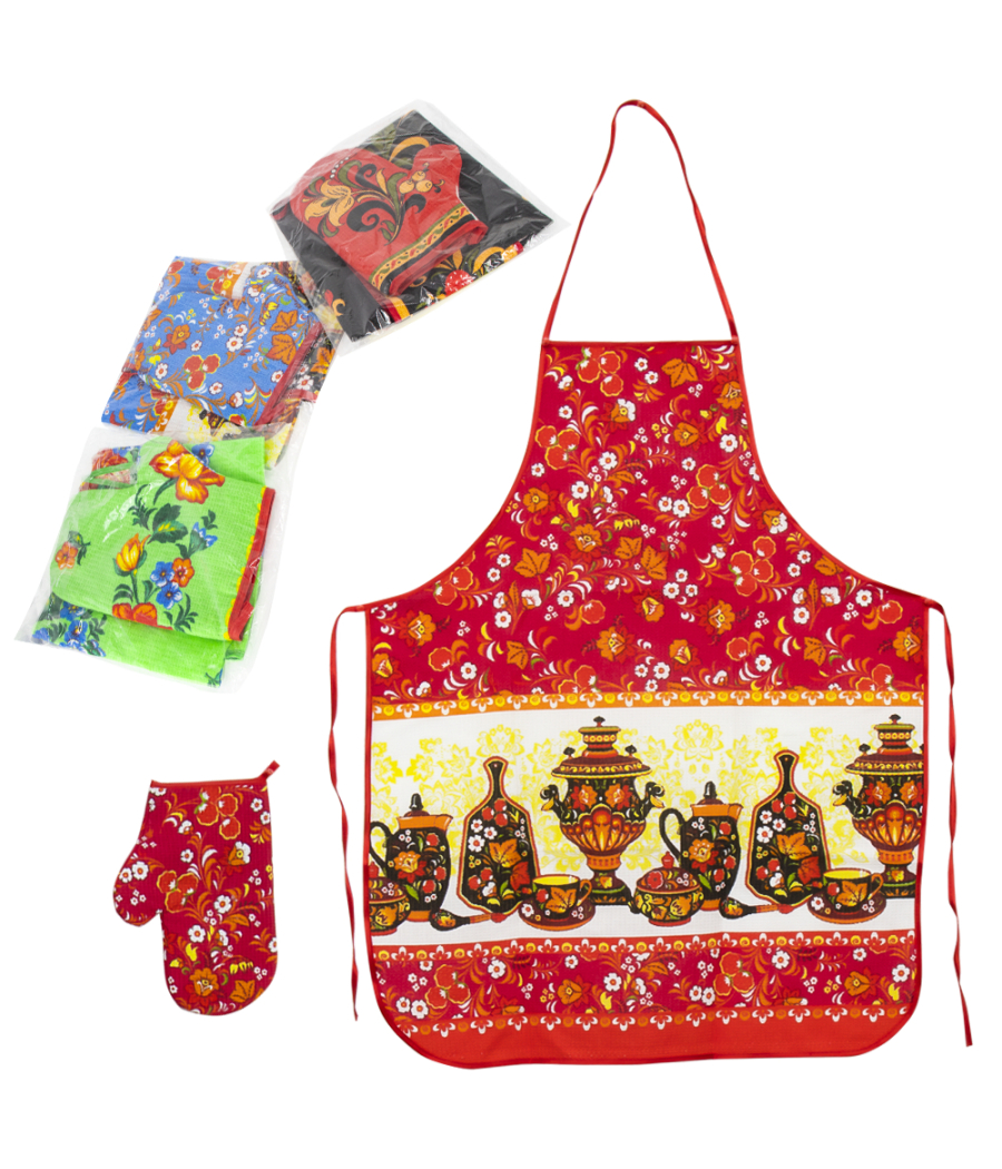Küchen Set 2-Tlg. Schürze und Handschuh Küchen Set 2-Tlg. Schürze und Handschuh