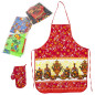 Küchen Set 2-Tlg. Schürze und Handschuh