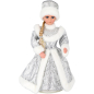 Snow Maiden in silver with compartment for sweets and gifts 40cm