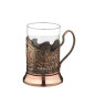 Verre avec porte-gobelet Armoiries de la Russie en cuivre 225 ml