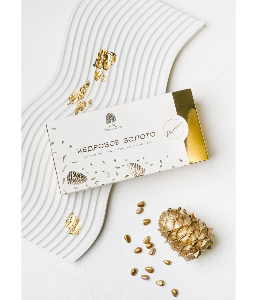 Bonbons « Kedrovoe Zoloto » grillés tendres, 100% pignons de pin 85g