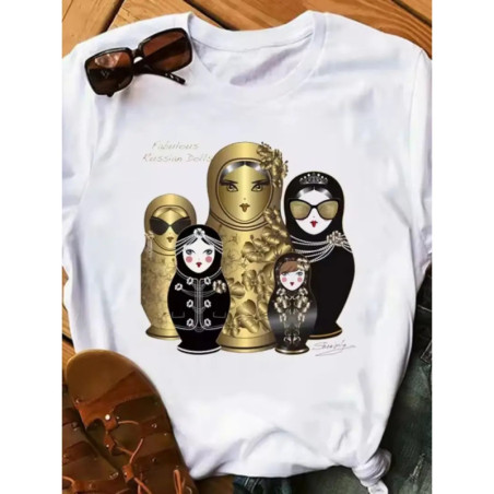T-shirt femme Poupées russes Matriochka