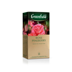 Thé noir Greenfield Rose Pineberry 25 paquets.