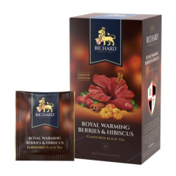 Schwarzer Tee RICHARD Royal Warming Berries & Hibiscus 25 Beutel