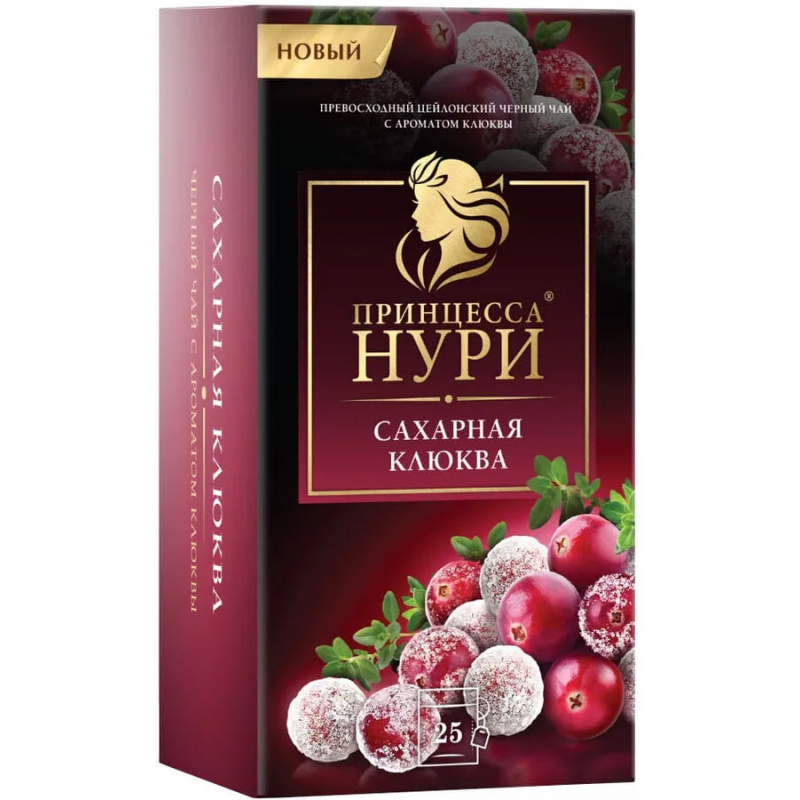 Princess Nuri Tea Sugar Cranberry 25x1.5 gr Princess Nuri Tea Sugar Cranberry 25x1.5 gr