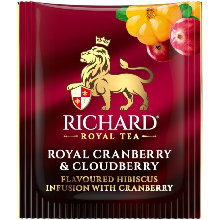 Thé noir Richard Royal Canneberge et Mûre des marais 25 x 1,5 g