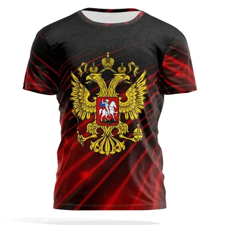 T-shirt with double-headed eagle Russia