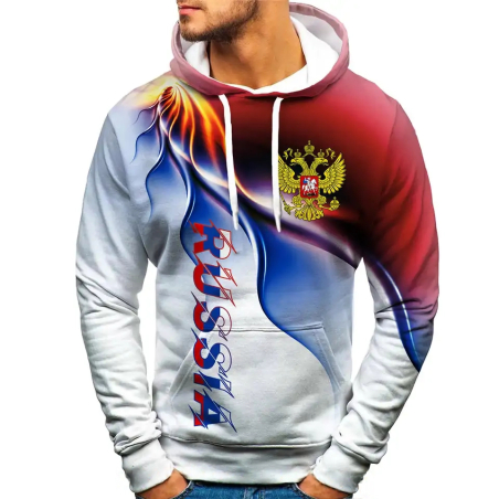 Felpa con cappuccio Russia