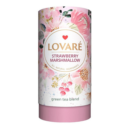 Grüner Tee Lovare Erdbeer-Marshmallow 80gr