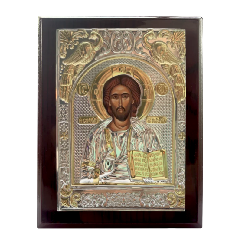 Православная деревянная икона Иисуса