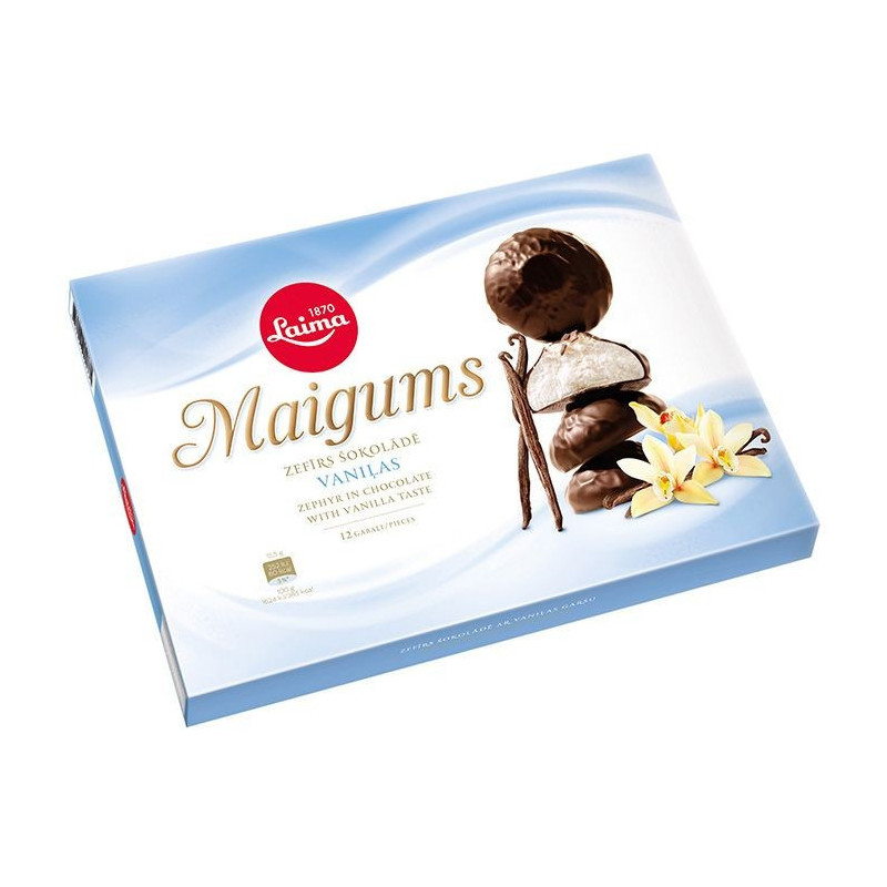 Marshmallow glassati al cioccolato al gusto di vaniglia 185 g
