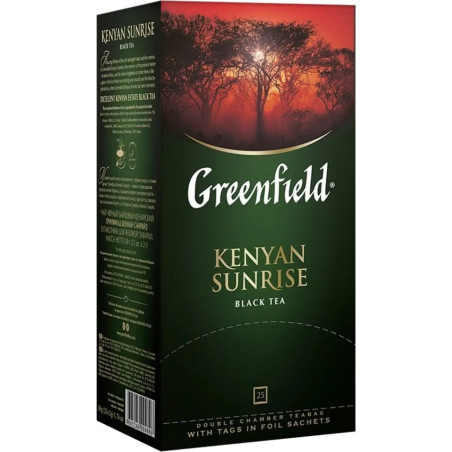 Schwarzer Tee Kenyan Sunrise 25 Beutel