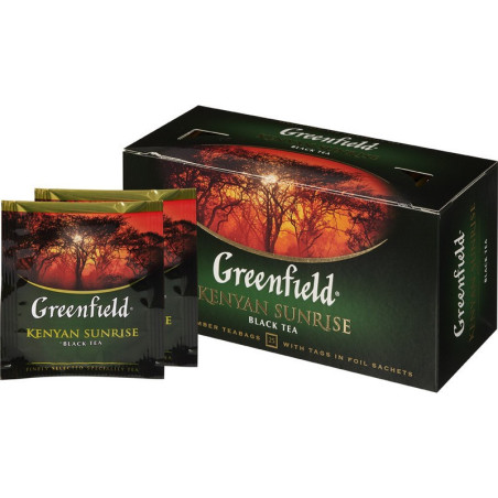 Schwarzer Tee Kenyan Sunrise 25 Beutel