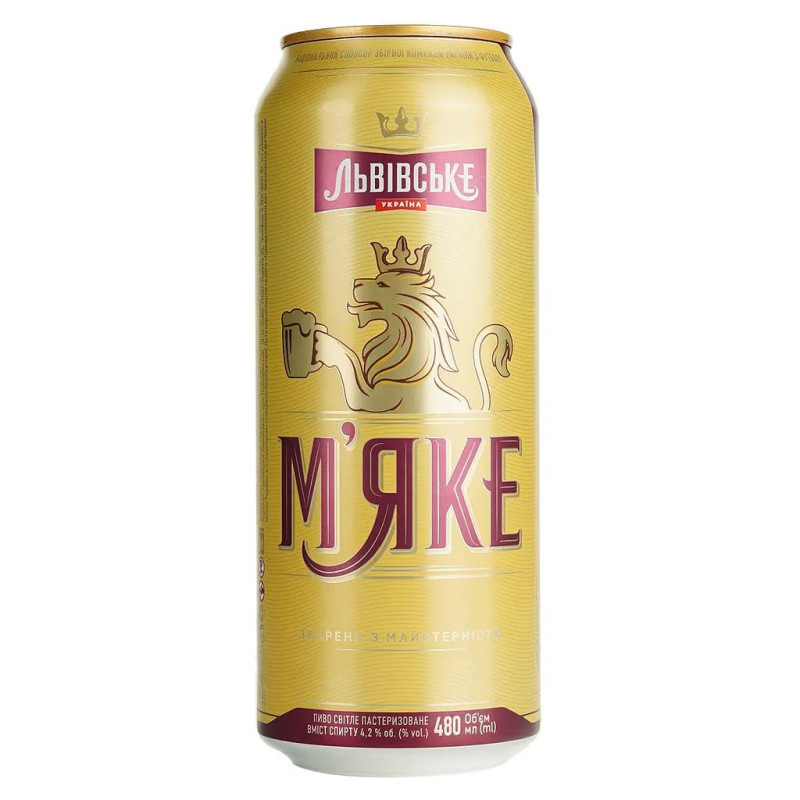 Beer soft Lviv alc. 4.2% 0.48L