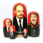 Matrioska Lenin Stalin e i leader dell'URSS 5 posti 17 cm