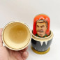 Matrioska Lenin Stalin e i leader dell'URSS 5 posti 17 cm
