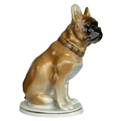 Sculpture Bulldog original USSR Leningrad porcelain factory LFZ
