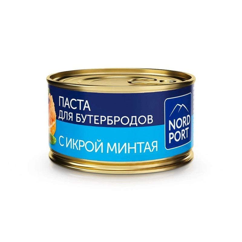 Паста для бутербродов с икрой минтая 130г Паста для бутербродов с икрой минтая 130г