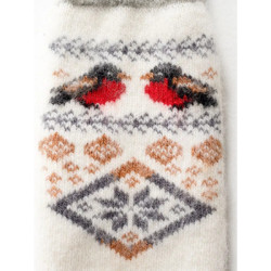 Варежки женские из овечьей шерсти