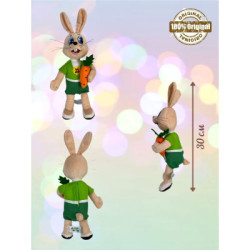 Заяц Ну, погоди мягкая игрушка музыкальная 30cm