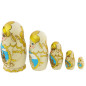 Azhna wooden matryoshka doll, Moscow, 5 pieces, 10.5 cm Azhna wooden matryoshka doll, Moscow, 5 pieces, 10.5 cm