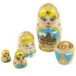 Azhna wooden matryoshka doll, Moscow, 5 pieces, 10.5 cm Azhna wooden matryoshka doll, Moscow, 5 pieces, 10.5 cm