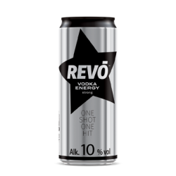 Boisson énergisante REVO avec alcool 10% vol 0,33 L