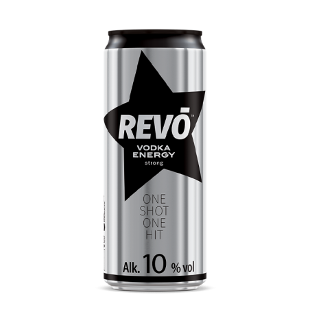 REVO Energy drink with alcohol 10% vol 0.33L