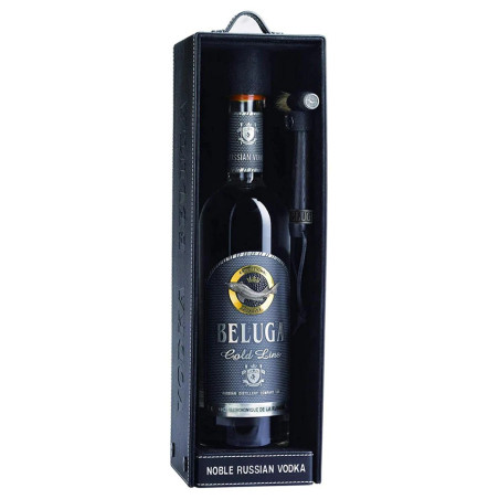 Beluga Gold Line Limited Edition Russischer Wodka in Leder-Geschenkbox 0,7L