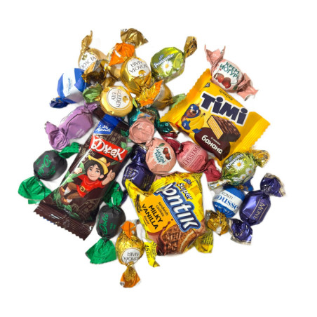 Neujahrsset: Weihnachtsbaum mit Schokoladenpralinen, 257 g