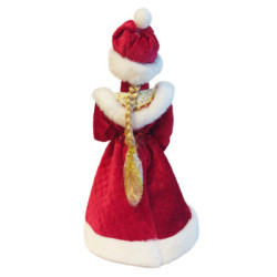 Schneemädchen mit Fach für Süssigkeiten und Geschenke, 43 cm
