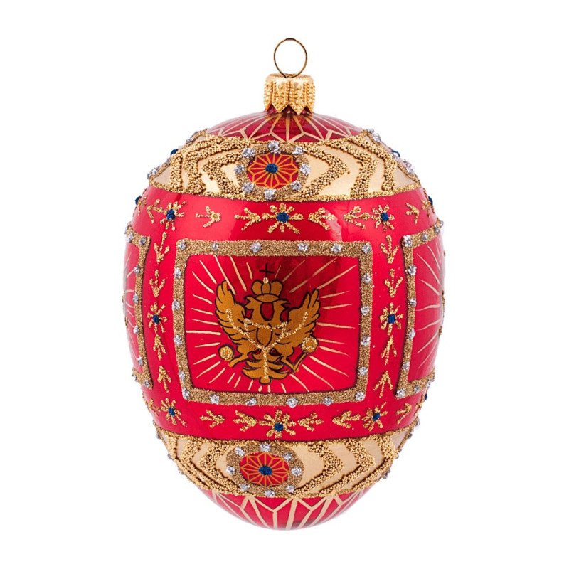 Новогодняя игрушка из выдувного стекла