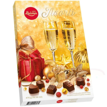 Chocolats assortis dans un emballage spécial Nouvel An, 470 g