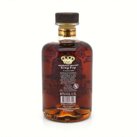 Brandy armeno premium Tsar Pap 0.5L Alc. 40%
