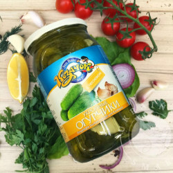 Kazachok Dillgurken mit Knoblauch 900 ml