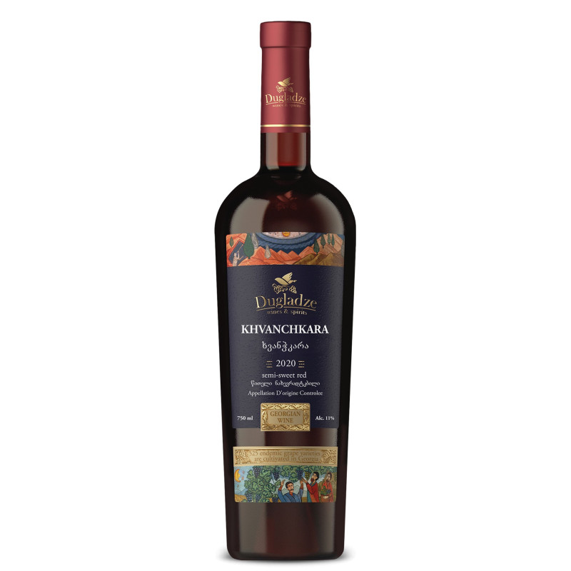 Vino georgiano Khvanchkara alc. 11% Vol. 0.75L