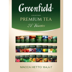 Tè assortito Greenfield, 24 gusti, 96 bustine di tè