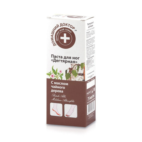 Pâte pour les pieds au goudron de bouleau et à l'huile d'arbre à thé 75 ml