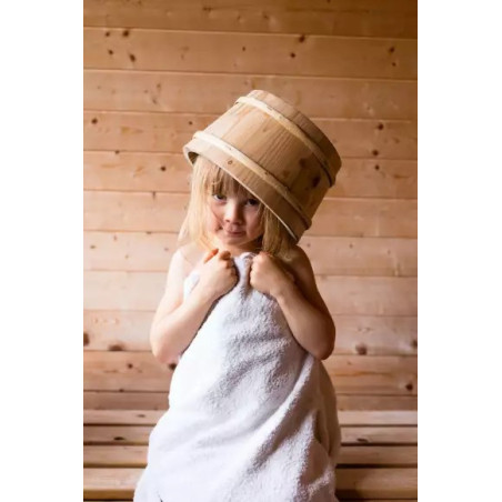 Bonnet en feutre pour enfant avec un chiot pour le sauna
